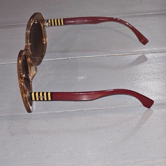 Fendi Pequin Oversize Brown Shaded Lens Acetate Sunglasses FF 0073/F/S NZOJ6